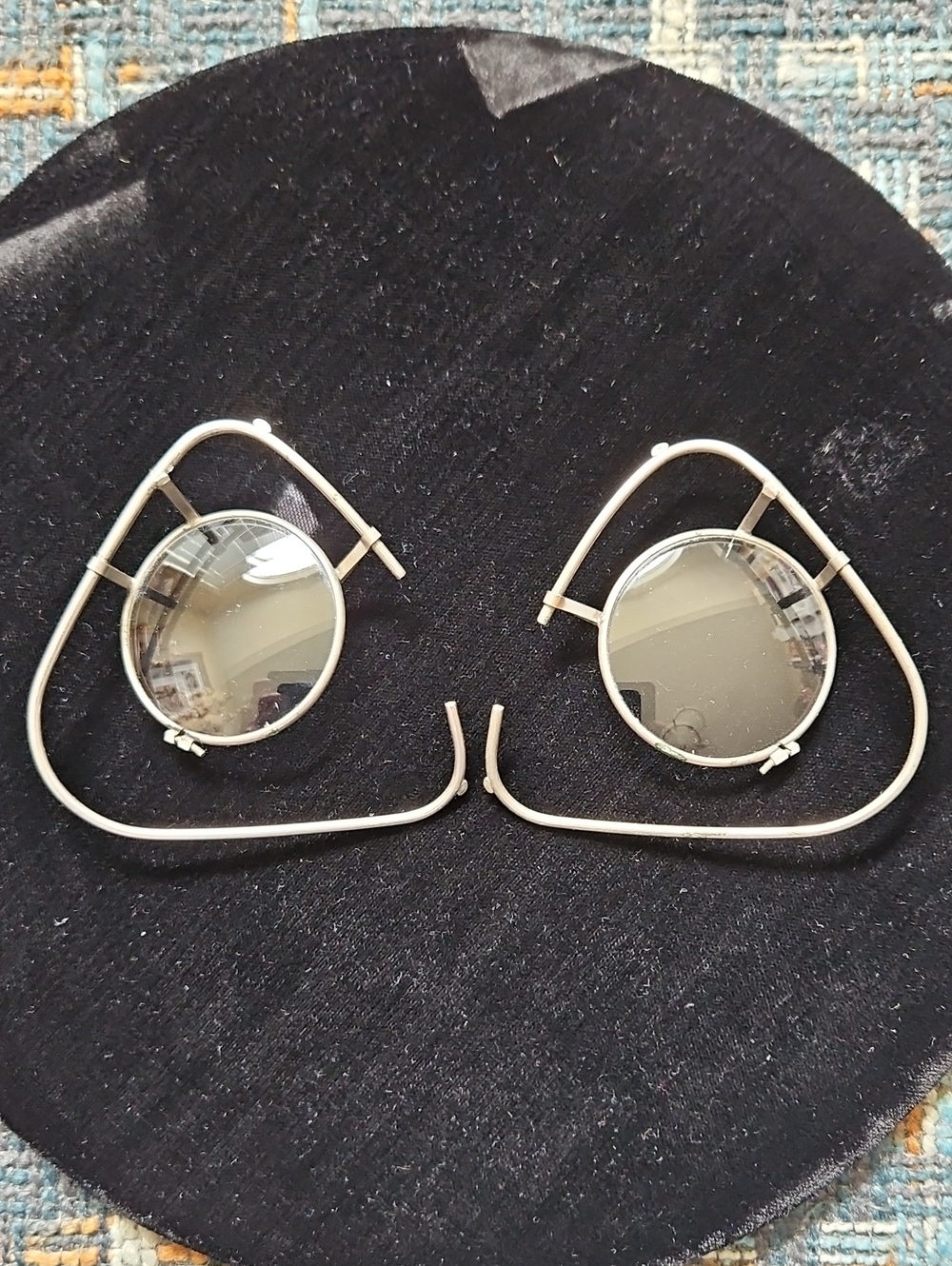Gas Mask Military Issue Gas Mask Inserts - Issued WWII -  Bausch & Lomb